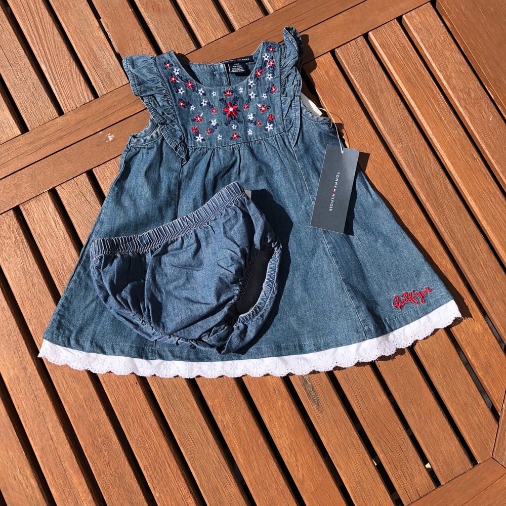 💕Denim Tommy Hilfiger Dress W/ Bloomers